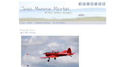 Desktop Screenshot of juliamunroemartin.com